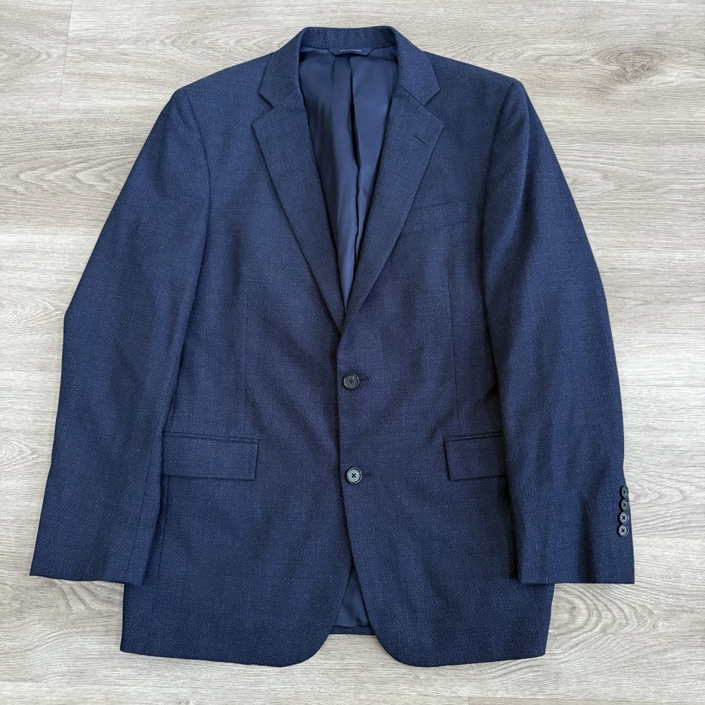 Brooks Brothers Regent Mens 40 Navy 100% Wool Blazer Jacket Reda Italian Fabric